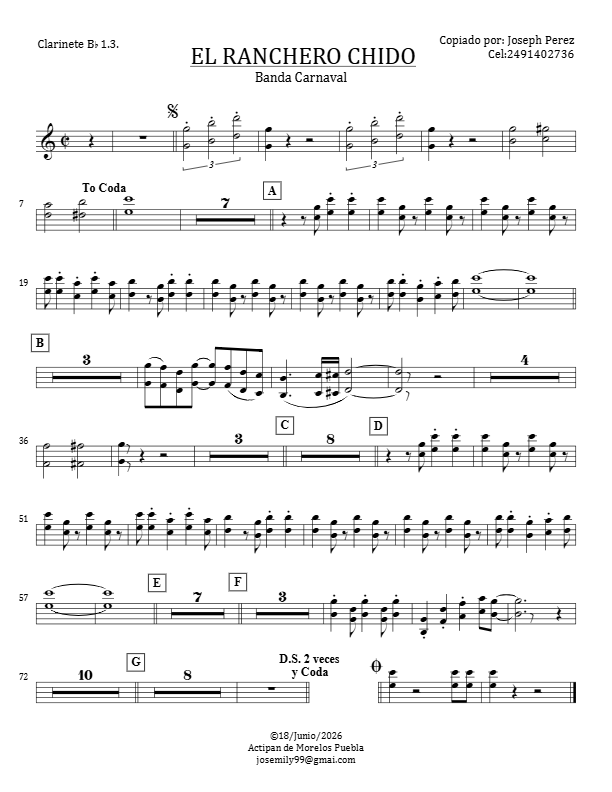 La imagen puede contener una previsualizacion de una partitura